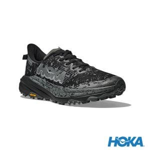 HOKA 男 Speedgoat 6 Goretex 寬楦 健行鞋 黑/灰黑