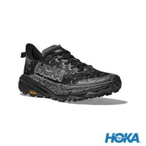 HOKA 女 Speedgoat 6 Goretex 寬楦 健行鞋 黑/灰黑