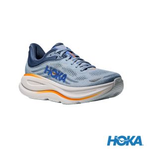 HOKA 男 Bondi 9 超寬楦 路跑鞋 細雨藍/水藍