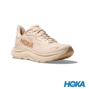 HOKA 女 Clifton 10 路跑鞋 香草白/樺木