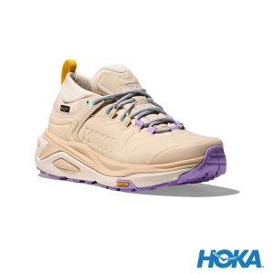 HOKA  女 Kaha 3 Low Goretex 登山鞋 香草白/螢石綠