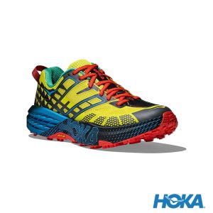 HOKA Speedgoat 2 Low 越野鞋 柑橘黃/HOKA藍