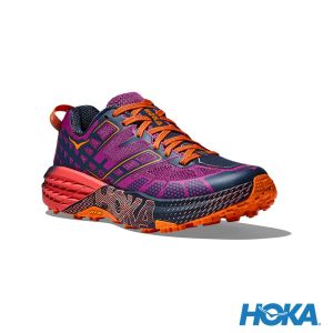 HOKA Speedgoat 2 Low 越野鞋 紫紅/活力橙