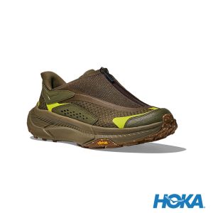 HOKA Project Transport休閒鞋 深茶褐/骨董綠
