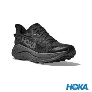 HOKA 男 Challenger 8 寬楦 越野鞋 黑/灰黑色