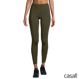 Casall 女 Essential 緊身九分褲 森林綠