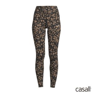 Casall Essential Printed 緊身長褲 宇宙棕
