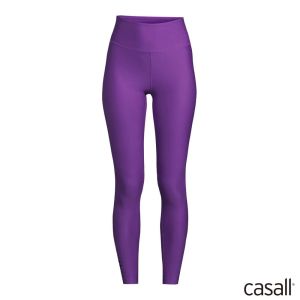 Casall Graphic 高腰緊身褲 紫丁香