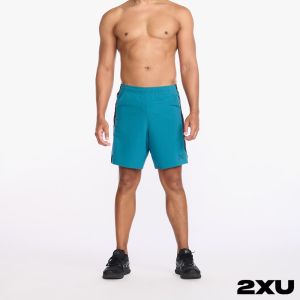 2XU 男 MOTION 8吋短褲 海洋藍