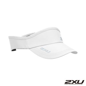 2XU 慢跑中空帽(可調式) 白