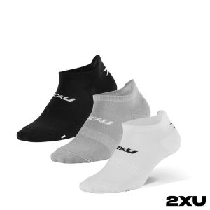 2XU 3件組踝襪 三色