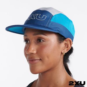 2XU Light Speed慢跑帽 湖水藍
