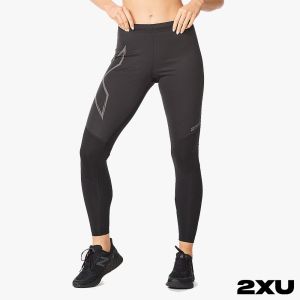 2XU 女 高階保暖壓縮長褲 黑/反光黑