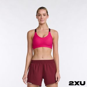 2XU Aero中衝擊運動內衣 紫紅/棕紅