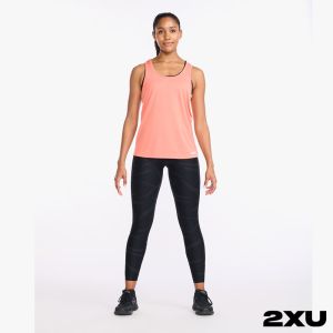 2XU 女 AERO運動背心 活珊瑚橘