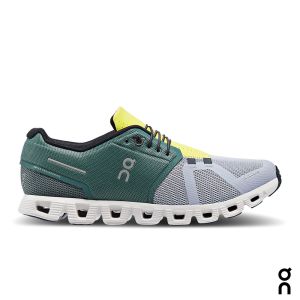 【瑞士 On 昂跑】 男 休閒鞋 Cloud 5 橄欖綠/合金灰