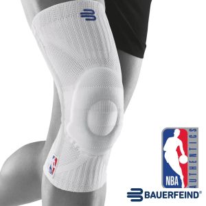 Bauerfeind保爾範 NBA 專業運動護膝 白
