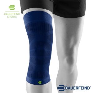 Bauerfeind保爾範 專業運動壓縮護膝束套 海軍藍