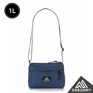 Gregory 1L ENVELOPE SHOULDER 斜背包 深藍格紋