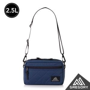 Gregory 2.5L PAD SHLD POUCH 斜背包 絎縫 深藍格紋