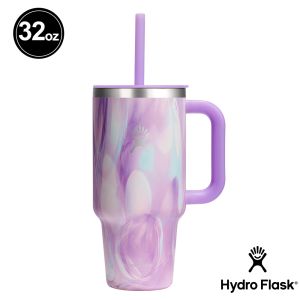 Hydro Flask 32oz/946ml 吸管 冰霸杯 Jelly 水母幻紫