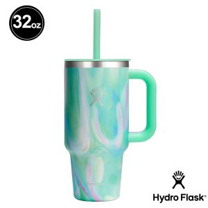 Hydro Flask 32oz/946ml 吸管 冰霸杯 Jelly 美人魚綠