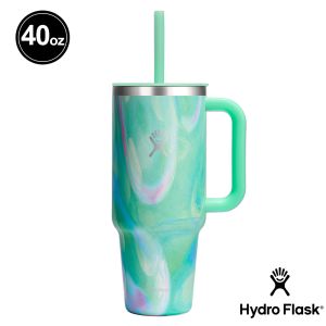 Hydro Flask 40oz/1182ml 吸管 冰霸杯 Jelly 美人魚綠