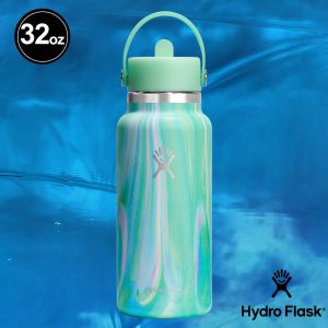 Hydro Flask 32oz/946ml 寬口 吸管 提環 保溫瓶 Jelly 美人魚綠