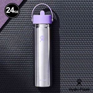 Hydro Flask 24oz/709ml 寬口 吸管 真空 保溫瓶 原色/紫羅蘭