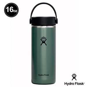 Hydro Flask 16oz/473ml 寬口 輕量 提環 真空 保溫瓶 龍紋綠