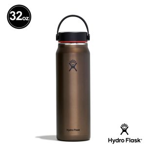 Hydro Flask 32oz/946ml 輕量寬口提環保溫瓶 曜石黑