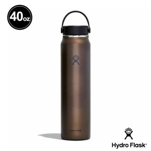 Hydro Flask 40oz/1182ml  輕量 寬口 提環 保溫瓶 曜石黑
