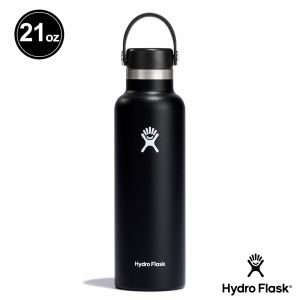 Hydro Flask 21oz/621ml 標準口提環保溫瓶 時尚黑