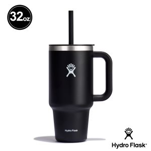 Hydro Flask 32oz/946ml 吸管 冰霸杯 隨手杯 時尚黑