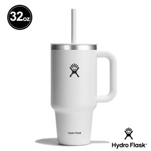 Hydro Flask 32oz/946ml 吸管 冰霸杯 隨手杯 經典白