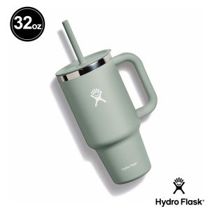 Hydro Flask 32oz/946ml 吸管 冰霸杯 隨手杯 灰綠