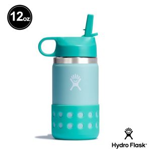 Hydro Flask 12oz/354ml 寬口 吸管蓋 保溫瓶 露水綠