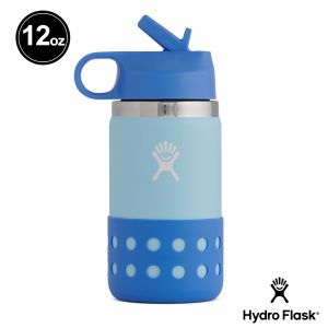 Hydro Flask 12oz/354ml 寬口 吸管蓋 保溫瓶 冰山藍