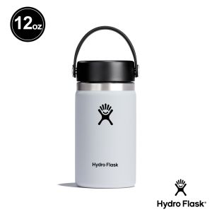 Hydro Flask 12oz/354ml 寬口 提環 保溫瓶 經典白