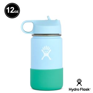 Hydro Flask 12oz/354ml 寬口吸管蓋保溫瓶 冰雪藍