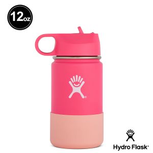 Hydro Flask 12oz/354ml 寬口吸管蓋保溫瓶 西瓜紅