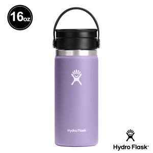 Hydro Flask 16oz/473ml 寬口 旋轉咖啡蓋 保溫瓶 月影紫