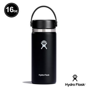 Hydro Flask 16oz/473ml 寬口 提環 保溫瓶 時尚黑