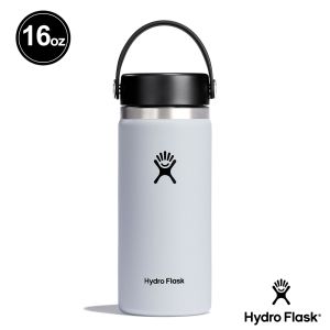 Hydro Flask 16oz/473ml 寬口提環保溫瓶 經典白
