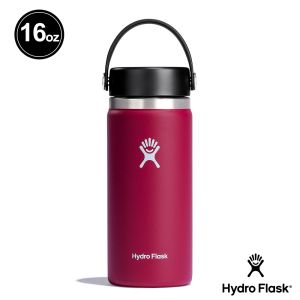 Hydro Flask 16oz/473ml 寬口 提環 保溫瓶 酒紅色