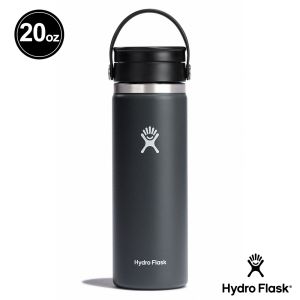 Hydro Flask 20oz/592ml 寬口旋轉咖啡蓋保溫瓶 石板灰