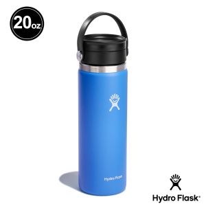 Hydro Flask 20oz/592ml 寬口 旋轉 咖啡蓋 保溫瓶 青鳥藍