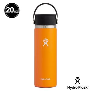 Hydro Flask 20oz/592ml 寬口旋轉咖啡蓋保溫瓶 香橙橘