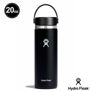 Hydro Flask 20oz/592ml 寬口提環保溫瓶 時尚黑