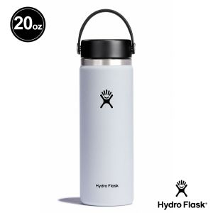 Hydro Flask 20oz/592ml 寬口 提環 保溫瓶 經典白